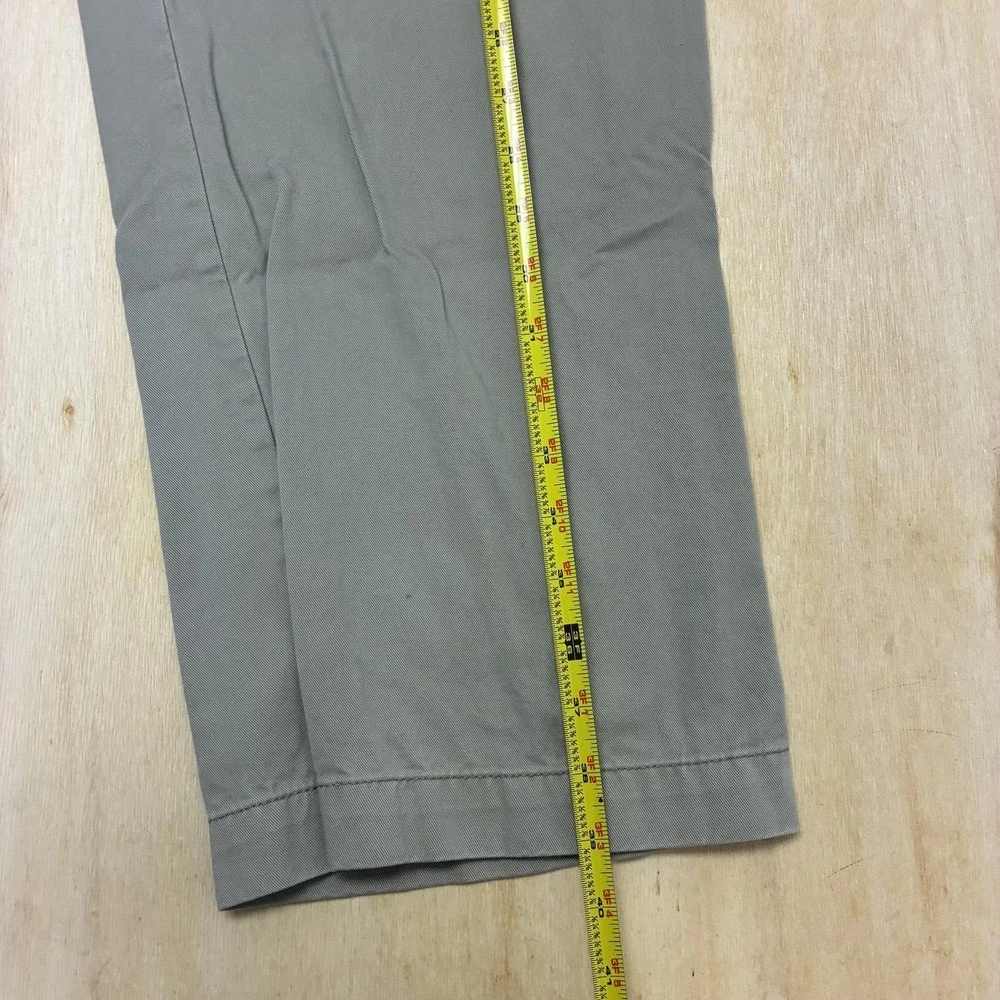 Y2K Baggy Old Navy Pants Mens 36x30 Gray Khakis Relaxed Loose Fit Straight Leg